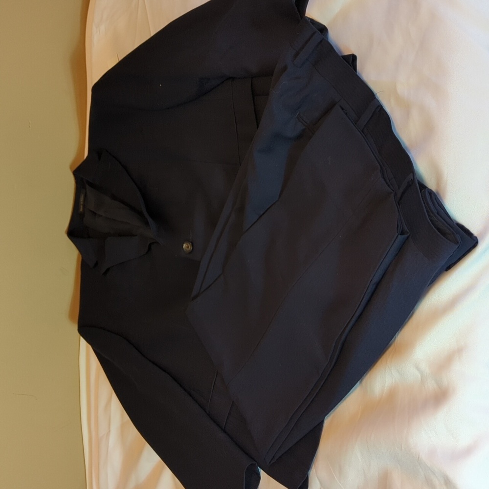 Lauren Ralph Lauren, 44S, Men's 2 Piece Blue Suit  P(38x27)